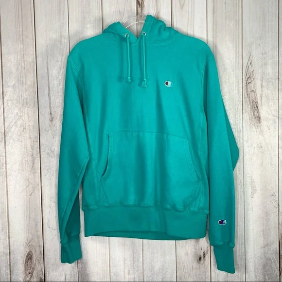 Champion Tops Champion Reverse Weave Hoodie Sweatshirt Aqua